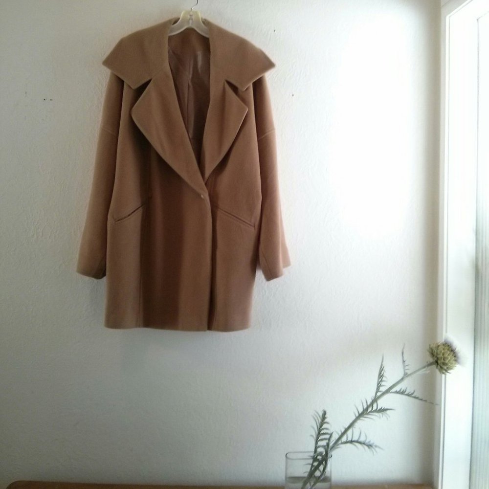 Timeless Camel Car Coat - Wool Blend - Picture 2 of 16